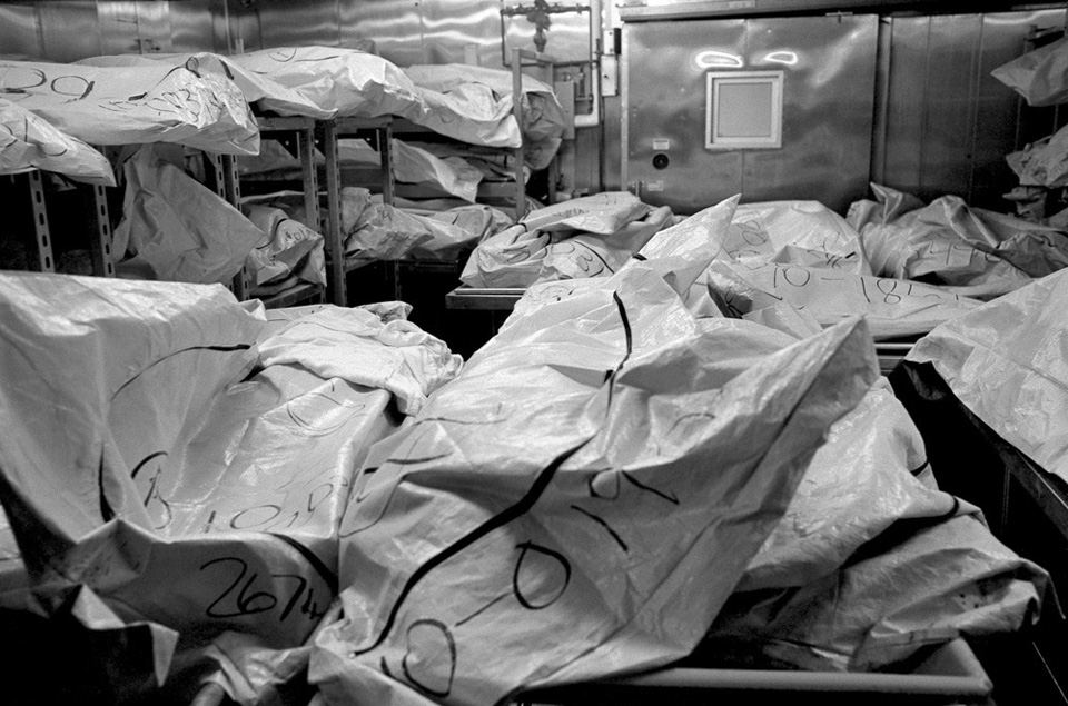 Unclaimed bodies at the Wayne County morgue.