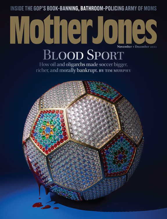 Mother Jones Magazine Cover : November + December 2022