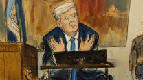 Trump trial sketch