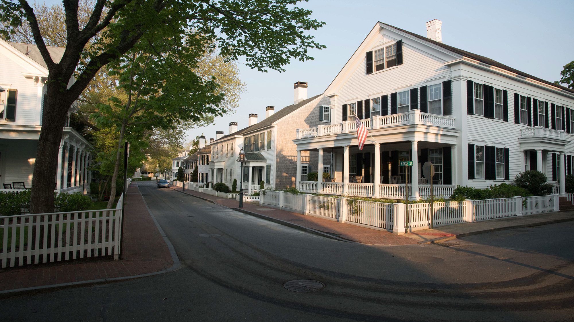 White houses in Martha's Vineyard.