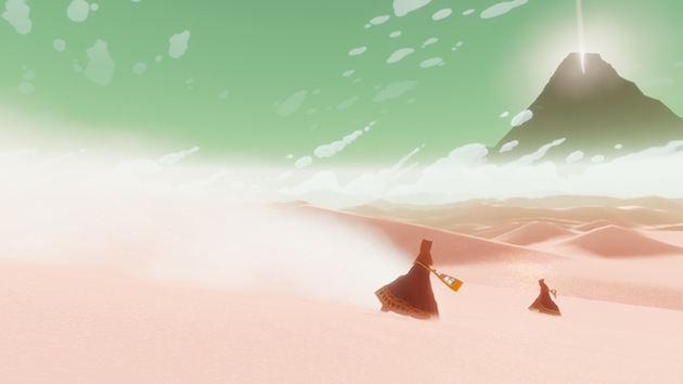 Still from the acclaimed game Journey